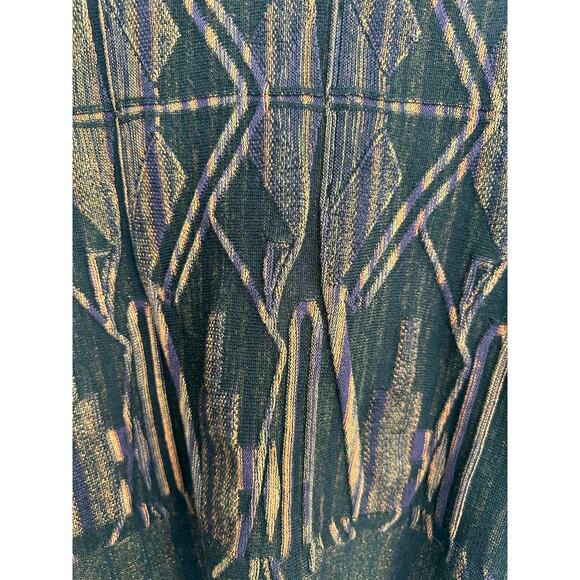 Soft Surroundings Black Aztec Shrug Sweater Cardigan Wool Blend Women's Small - Picture 6 of 6